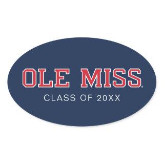 University of Mississippi | Ole Miss Wordmark Oval Sticker