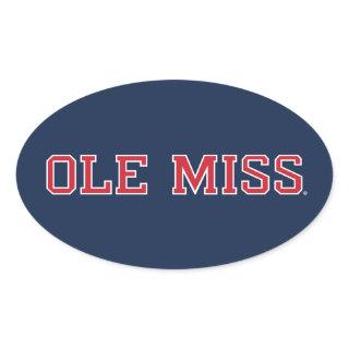 University of Mississippi | Ole Miss Wordmark Oval Sticker