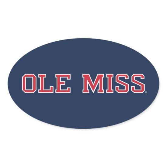 University of Mississippi | Ole Miss Wordmark Oval Sticker