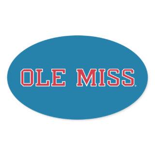 University of Mississippi | Ole Miss Wordmark Oval Sticker
