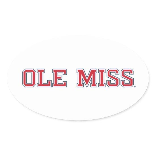 University of Mississippi | Ole Miss Wordmark Oval Sticker