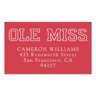 University of Mississippi | Ole Miss Wordmark Rectangular Sticker