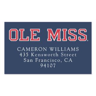 University of Mississippi | Ole Miss Wordmark Rectangular Sticker