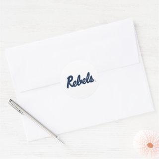 University of Mississippi | Rebels Script Classic Round Sticker
