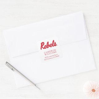 University of Mississippi | Rebels Script Square Sticker