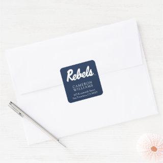 University of Mississippi | Rebels Script Square Sticker