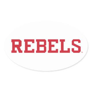 University of Mississippi | Rebels Wordmark Oval Sticker