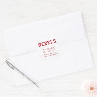 University of Mississippi | Rebels Wordmark Square Sticker
