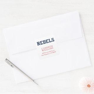University of Mississippi | Rebels Wordmark Square Sticker