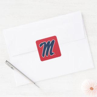 University of Mississippi | Script M Square Sticker