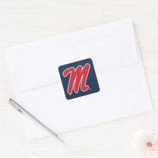 University of Mississippi | Script M Square Sticker