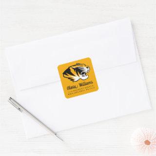 University of Missouri Tiger | Add Your Address Square Sticker