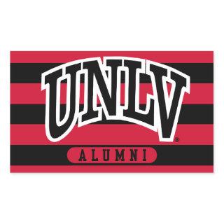 University of Nevada Alumni Stripes Rectangular Sticker
