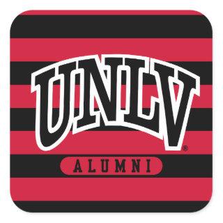 University of Nevada Alumni Stripes Square Sticker