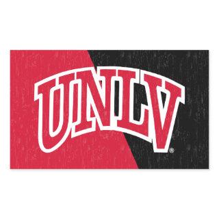 University of Nevada Color Block Distressed Rectangular Sticker