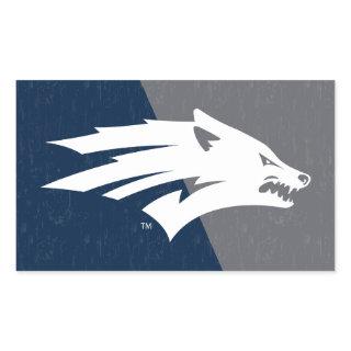 University of Nevada Color Block Distressed Rectangular Sticker