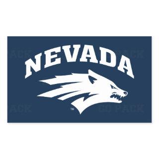 University of Nevada Logo Watermark Rectangular Sticker