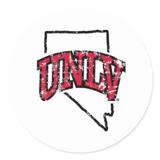 University of Nevada State Love Classic Round Sticker