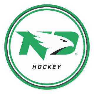 University of North Dakota Hockey Classic Round Sticker