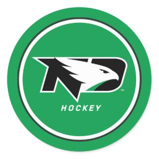 University of North Dakota Hockey Classic Round Sticker