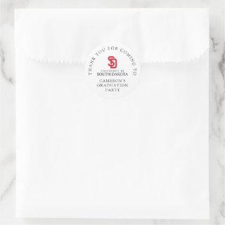 University of South Dakota Graduation Classic Round Sticker