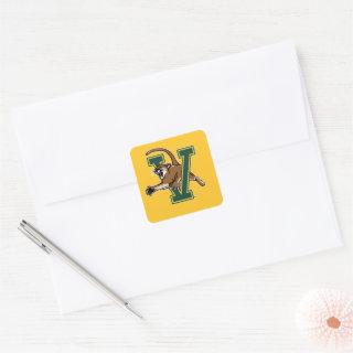 University of Vermont Catamount V Square Sticker