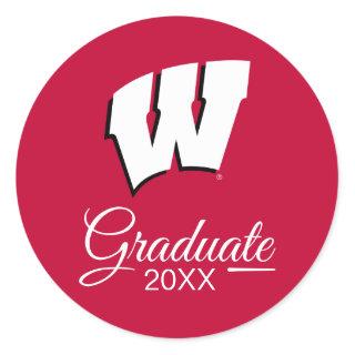 University of Wisconsin | Graduation Classic Round Sticker
