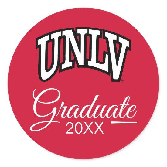 UNLV Graduation Classic Round Sticker