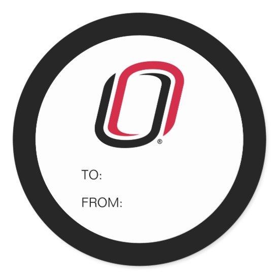 UNO Mavericks Graduate Classic Round Sticker