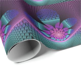 Unusual Patterned Colorful Fantasy Flower Fractal