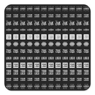 Up to 12 Different Logos or Uploaded Images Square Sticker