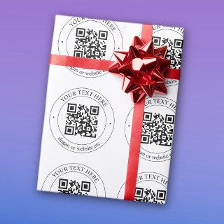 Upload Your Own QR Code & Customizable Text