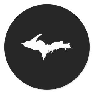 Upper Peninsula Up Yooper Classic Round Sticker