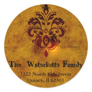 Upscale Fleur Address Label