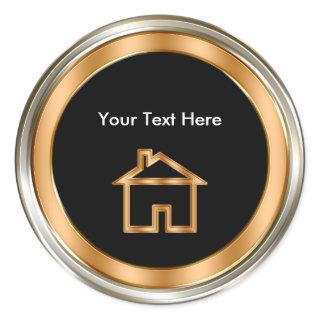 Upscale Real Estate Sticker Labels