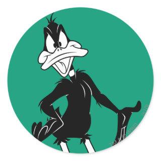 Upset DAFFY DUCK™ Classic Round Sticker