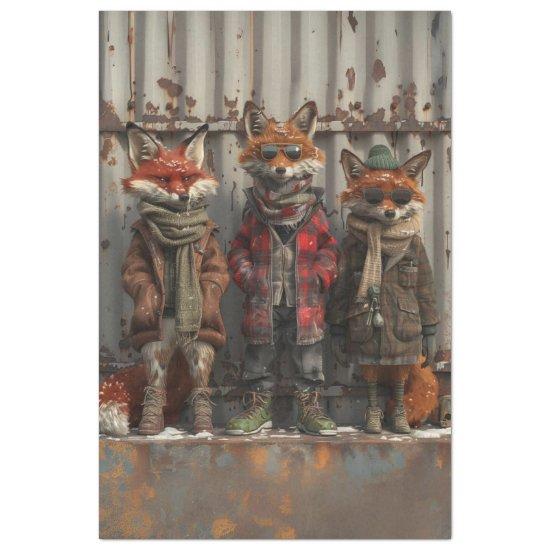 Urban Foxtrot Rebels Bad Boy Vibe Decoupage  Tissue Paper