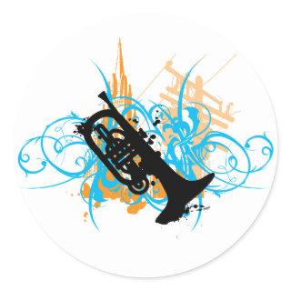 Urban Mellophone Classic Round Sticker