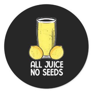 Urologist Vasectomy All Juice No Seeds Classic Round Sticker