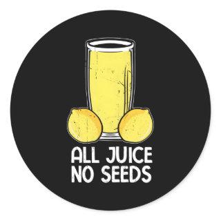 Urologist Vasectomy All Juice No Seeds Classic Round Sticker