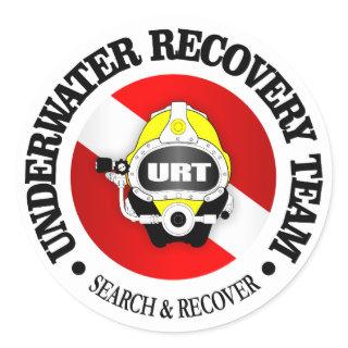 URT (Underwater Recovery Team) Classic Round Sticker