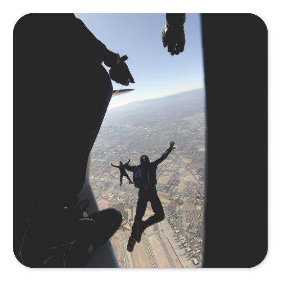 US Air Force Academy Parachute Team Square Sticker