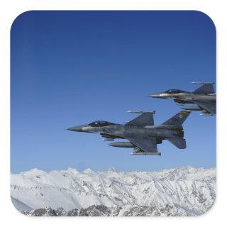 US Air Force F-16 Fighting Falcons Square Sticker