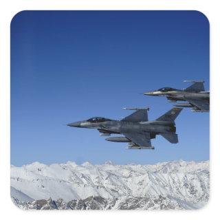 US Air Force F-16 Fighting Falcons Square Sticker