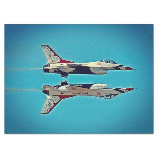 US Air Force Jet Airplanes Thunderbirds F16 USAF  Tissue Paper