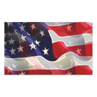 US American Flag Rectangular Sticker