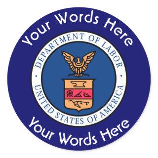 US Department of Labor DOL Custom Sticker