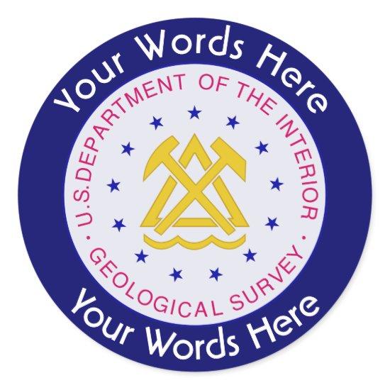 US Geological Survey Custom Sticker