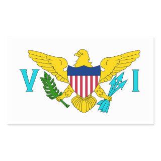 US Virgin Islands Flag Rectangular Sticker