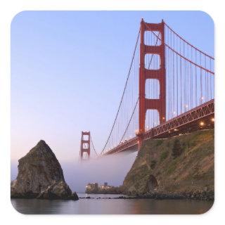 USA, California, San Francisco. Golden Gate 3 Square Sticker